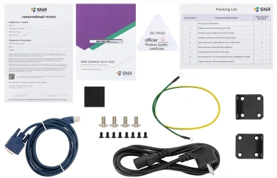 Коммутатор SNR SNR-S2989G-24TX-POE (L2+) 24x1Гбит/с 4SFP+ 24PoE 370W управляемый