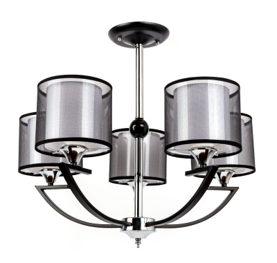 Люстра Hiper Andrea H025-5 потолоч. черный/хром