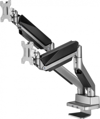 Кронштейн для мониторов Ultramounts UM718 серый 17"-35" макс.15кг крепление к столешнице поворот и наклон