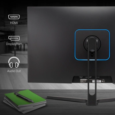 Монитор Digma 27" DM-MONB2702 черный IPS LED 5ms 16:9 HDMI матовая 250cd 178гр/178гр 2560x1440 75Hz DP 2K 5.3кг