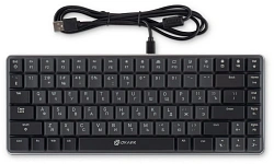 Клавиатура Оклик K615X механическая серый/серебристый USB slim Multimedia for gamer LED (1934413)