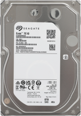 Жесткий диск Seagate SAS 3.0 8TB ST8000NM003B Exos 7E10 4KN (7200rpm) 256Mb 3.5"