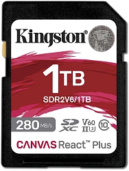 Флеш карта SDXC 1TB Kingston SDR2V6/1TB Canvas React Plus w/o adapter