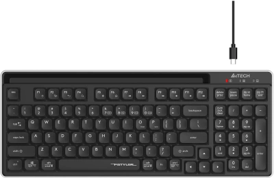 Клавиатура A4Tech Fstyler FBX70C черный USB беспроводная BT/Radio slim Multimedia (FBX70C)