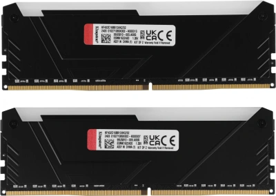Память DDR4 2x16GB 3200MHz Kingston KF432C16BB12AK2/32 Fury Beast RGB RTL Gaming PC4-25600 CL16 DIMM 288-pin 1.35В dual rank с радиатором Ret