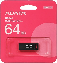 Флеш Диск A-Data 64Gb UR340 AROY-UR340-64GBK USB3.2 черный