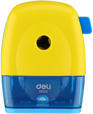 Точилка для карандашей механическая Deli E0629 miYou 1 отверстие пластик ассорти