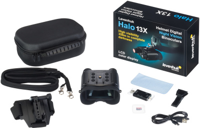 Бинокль Levenhuk 1-8x 30мм Halo 13X Helmet черный (82246)