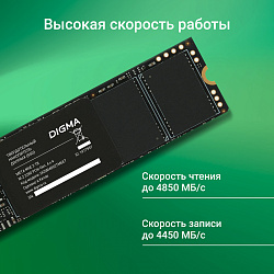 Накопитель SSD Digma PCIe 4.0 x4 2TB DGSM4002TM6ET Meta M6E M.2 2280