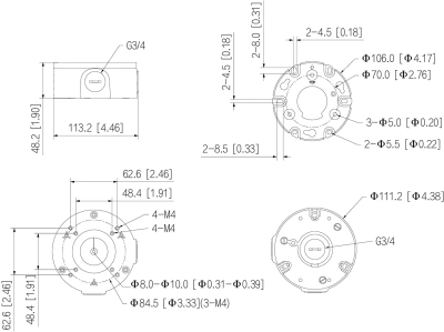Монтажная коробка Dahua DH-PFA3310R DH-PFA3310R(АНАЛОГ DH-PFA13G)