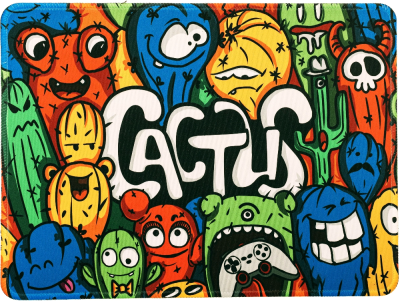 Коврик для мыши Cactus Colorful Cacti 400x300x3мм (CS-MP-PRO07XL)