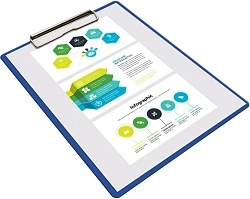 Папка-планшет Silwerhof Eco SE-PD6003/BLU A4 пластик 1мм синий