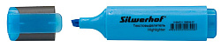 Текстовыделитель Silwerhof Blaze 108036-07 скошенный пиш. наконечник 1-5мм голубой картон