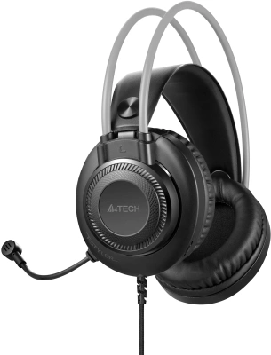 Наушники с микрофоном A4Tech Fstyler FH200U серый 2м накладные USB оголовье (FH200U GREY)