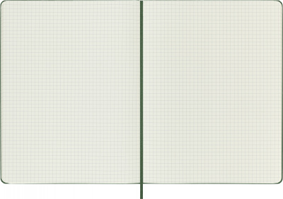 Блокнот Moleskine CLASSIC QP091K15 XLarge 190х250мм 192стр. клетка твердая обложка зеленый