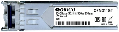 Трансивер Origo OFM311GT оптич. SFP MM duplex 1Гбит/с Tx:850нм до 0.55км (OFM311GT/A1A)