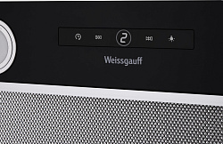 Вытяжка встраиваемая Weissgauff BOX 1200 BL черный управление: сенсорное (1 мотор)