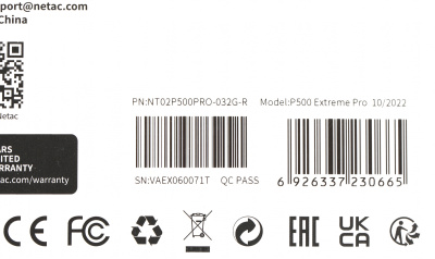 Флеш карта microSDHC 32GB Netac NT02P500PRO-032G-R P500 Extreme Pro + adapter
