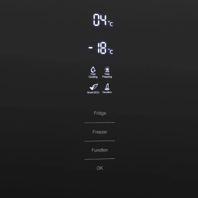 Холодильник Maunfeld MFF185NFB 2-хкамерн. черный глянц.