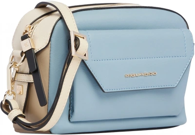 Сумка женская Piquadro Circle BD6468W92/AZBE2 голубой/бежевый натур.кожа