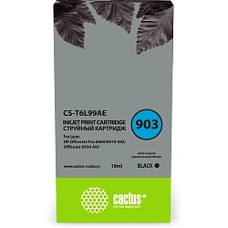 Картридж струйный Cactus CS-T6L99AE №903 черный (18мл) для HP OJP 6950/6960/6970 с чипом