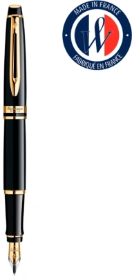 Ручка перьев. Waterman Expert 3 (CWS0951640) Black Laque GT F сталь подар.кор.