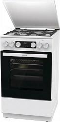 Плита Комбинированная Gorenje GK5C42WF-B белый (металлическая крышка) реш.чугун