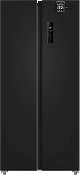 Холодильник Weissgauff WSBS 500 Inverter NoFrost Black 2-хкамерн. черный стекло инвертер