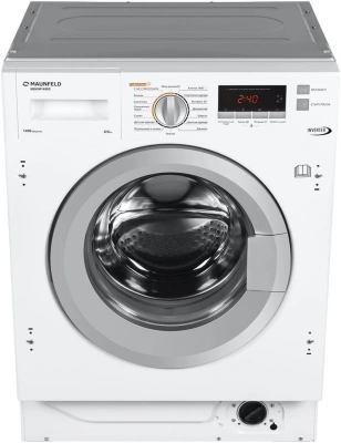 Стиральная машина Maunfeld MBWM1486S класс:A+++ загрузка до 8кг отжим:1400об/мин белый инвертер