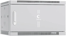 Шкаф коммутационный Cabeus (SH-05F-6U60/35M) настенный 6U 600x350мм пер.дв.металл 60кг серый 290мм 368мм IP20 сталь