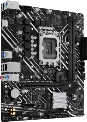 Материнская плата Asus PRIME H610M-K D4 ARGB Soc-1700 Intel H610 2xDDR4 mATX AC`97 8ch(7.1) GbLAN+HDMI