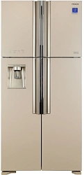 Холодильник Hitachi R-W660PUC7 GBE 2-хкамерн. бежевый стекло инвертер