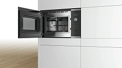 Микроволновая печь Bosch BEL554MS0 25л. 900Вт черный/нержавеющая сталь (встраиваемая)