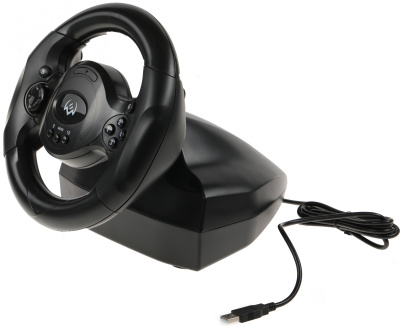 Руль Sven GC-W300 10кноп. (с педалями) черный