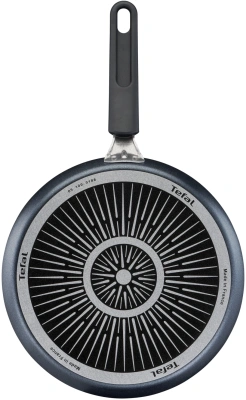 Сковорода блинная Tefal Force 4218522 круглая 22см покрытие: антипригарное ручка несъемная (без крышки) черный (9100048318)
