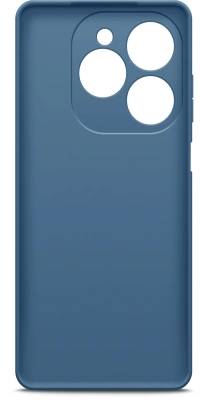 Чехол (клип-кейс) BoraSCO для Tecno Spark 20/20C/Go 2024/Pop 8 Microfiber Case синий (72677)