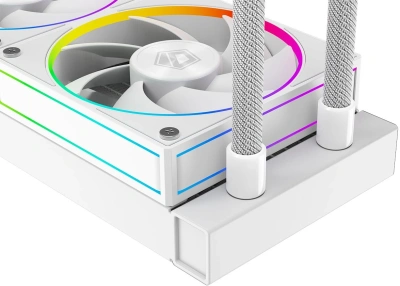 Система водяного охлаждения ID-Cooling SL240 ARGB Soc-AM5/AM4/1200/1700/1851 белый 4-pin 14-30dB Al+Cu LCD 300W Ret (SL240 WHITE)