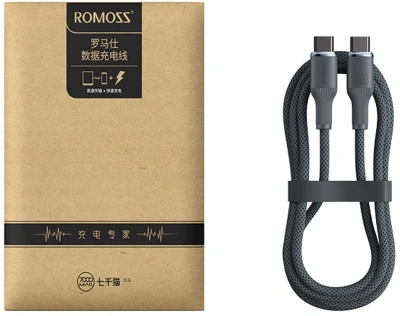 Кабель Romoss CB3224 1746964 USB Type-C (m)-USB Type-C (m) 1.2м серый