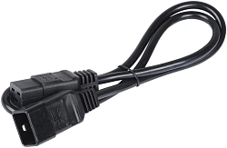 Шнур питания ITK PC-C19C20-1M C19-C20 проводник.:3x1.5мм2 1м 230В 16А черный