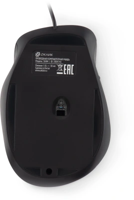 Мышь Оклик 504M черный/серый оптическая 3600dpi silent USB 6but (2004741)