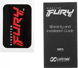 Память DDR5 32Gb 6000MHz Kingston KF560C36BBE-32 Fury Beast Black RTL Gaming PC5-48000 CL36 DIMM 288-pin 1.35В dual rank с радиатором Ret
