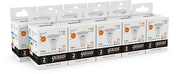 Лампа светодиодная Gauss Elementary 13611 11Вт цок.:GU10 софит 180B св.свеч.бел.теп. (упак.:1шт)