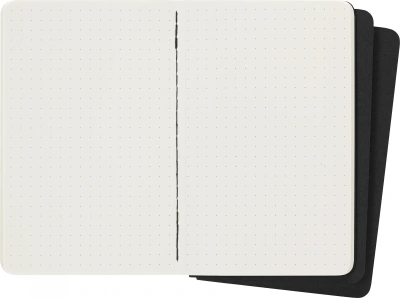 Блокнот Moleskine CAHIER JOURNAL QP314 Pocket 90x140мм обложка картон 64стр. пунктир черный (3шт)