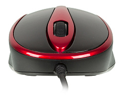 Мышь A4Tech V-Track Padless N-360 красный/черный оптическая 1200dpi USB 3but (N-360-2)