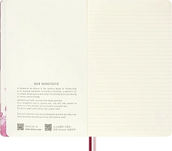 Блокнот Moleskine LIMITED EDITION SAKURA LESU09QP060 Large 130х210мм обложка текстиль 176стр. линейка твердая обложка розовый 2026