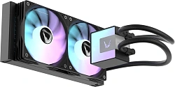 Система водяного охлаждения Formula Ice Jet Glow 240 ARGB Soc-AM5/AM4/1200/2066/1700/1851 черный 4-pin 1-27.2dB Al+Cu 310W Ret (ICE JET GLOW 240 BK)