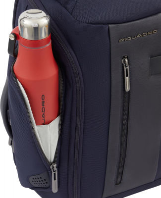 Сумка дорожная Piquadro Brief2 BV6154BR2/BLU синий нейлон/натур.кожа