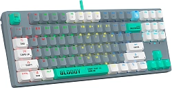 Клавиатура A4Tech Bloody S87 Energy механическая серый USB for gamer LED (S87 USB ENERGY ASH) кабель 1.8м