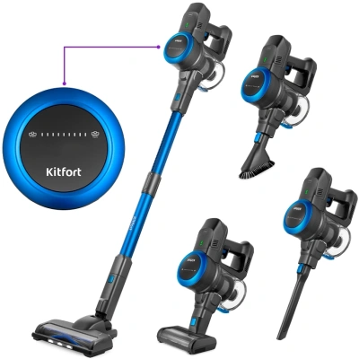 Пылесос ручной Kitfort КТ-5175-1 220Вт синий/черный