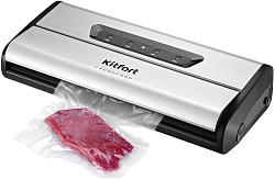 Вакуумный упаковщик Kitfort КТ-1515 175Вт 0.8Бар шир.пак.:28см серебристый/черный